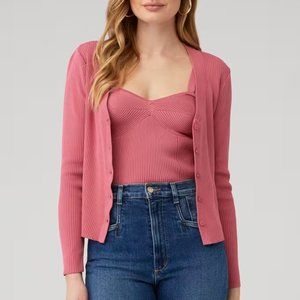 REVOLVE Pink Cardigan Sweater